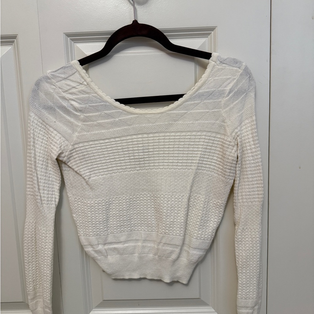 La Hearts Cream Knit Top